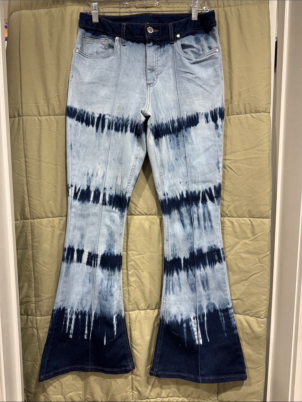 VENUS tie dyed flare jeans size 10